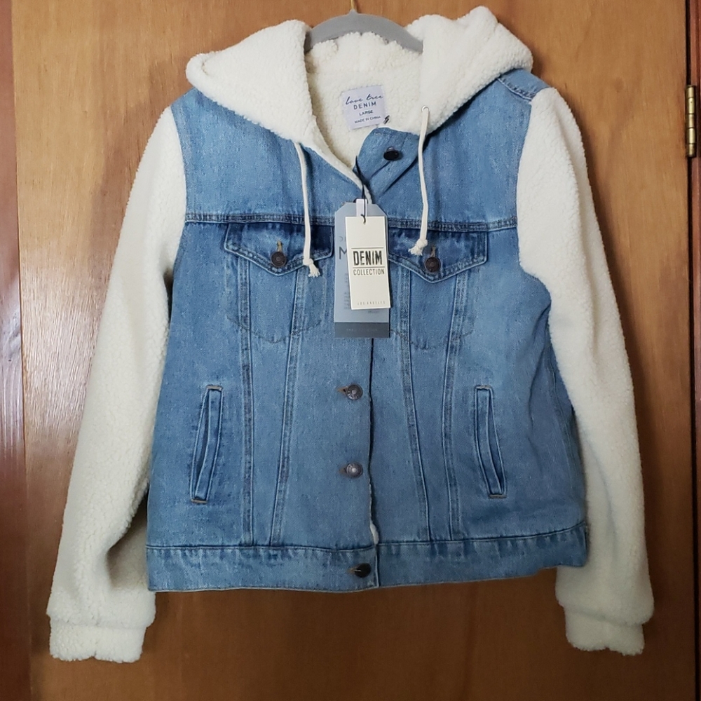 Denim Jacket with Sherpa
